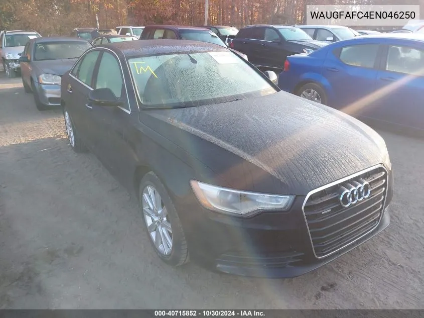 2014 Audi A6 2.0T Premium VIN: WAUGFAFC4EN046250 Lot: 40715852