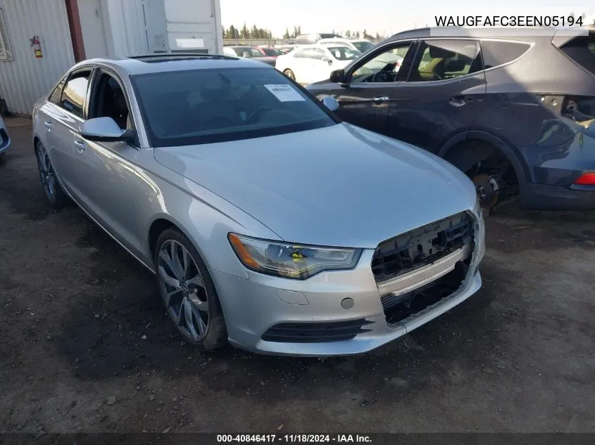 2014 Audi A6 2.0T Premium VIN: WAUGFAFC3EEN05194 Lot: 40846417