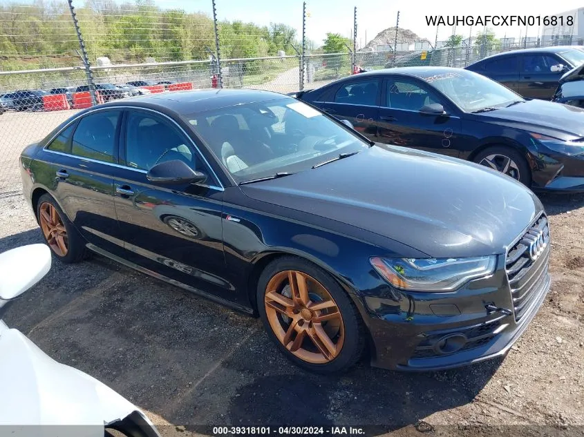 WAUHGAFCXFN016818 2015 Audi A6 3.0T Premium Plus