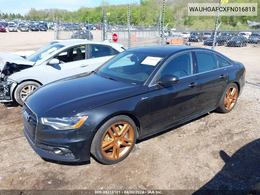 WAUHGAFCXFN016818 2015 Audi A6 3.0T Premium Plus