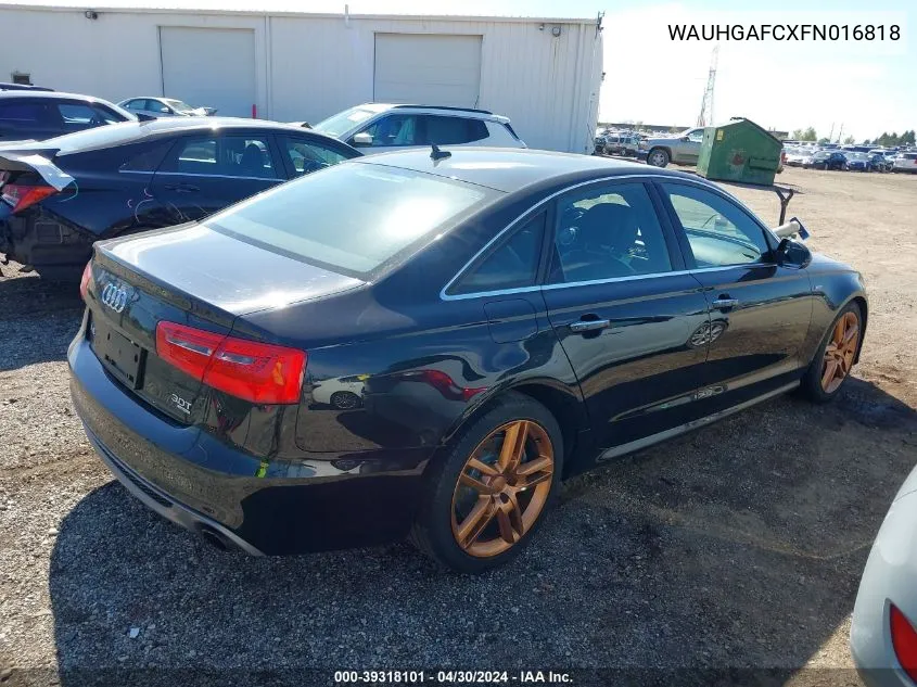 WAUHGAFCXFN016818 2015 Audi A6 3.0T Premium Plus