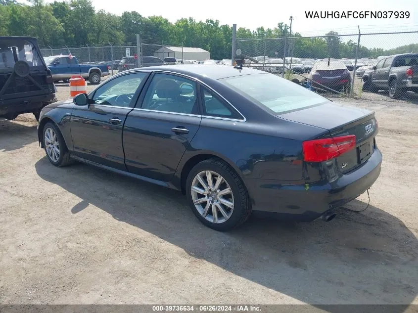 WAUHGAFC6FN037939 2015 Audi A6 3.0T Premium Plus