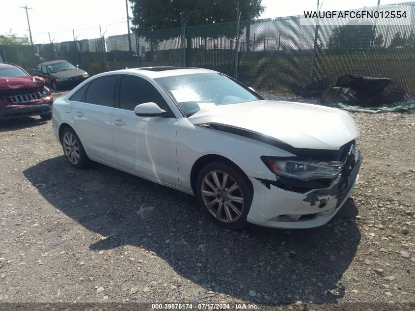 WAUGFAFC6FN012554 2015 Audi A6 2.0T Premium