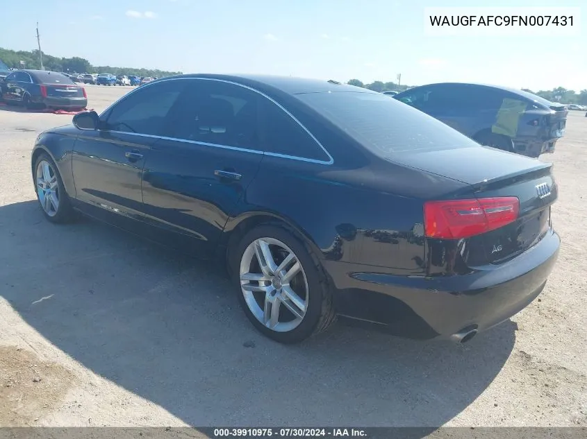 2015 Audi A6 2.0T Premium VIN: WAUGFAFC9FN007431 Lot: 39910975