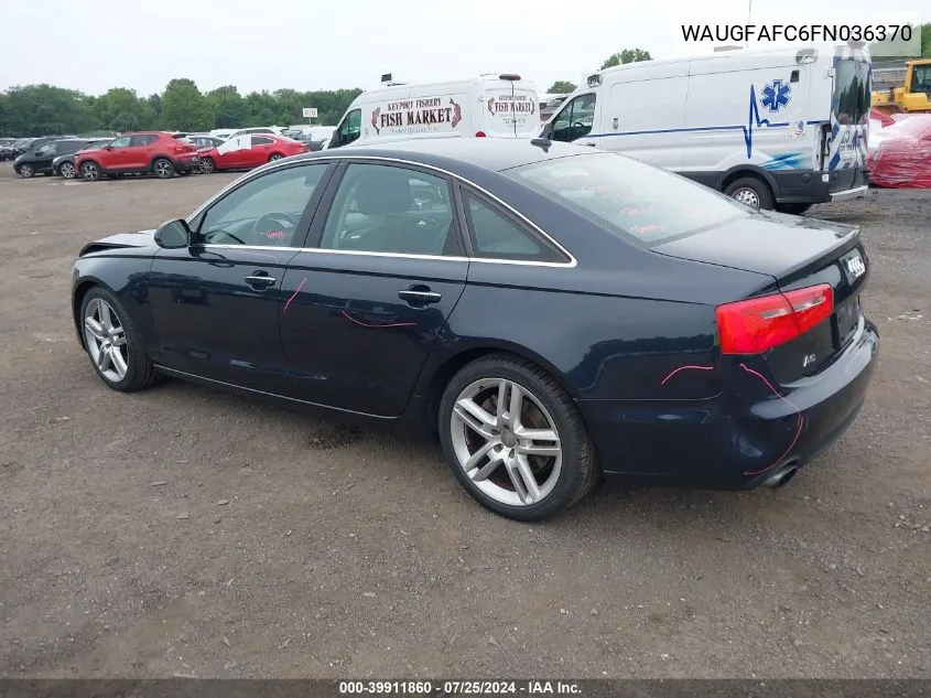 WAUGFAFC6FN036370 2015 Audi A6 2.0T Premium