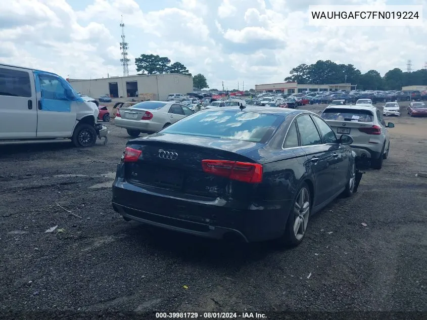 WAUHGAFC7FN019224 2015 Audi A6 3.0T Premium Plus