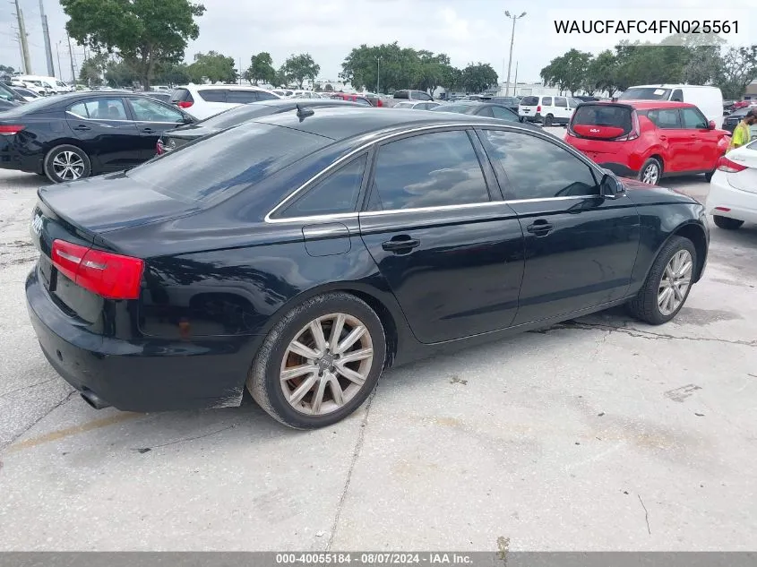 WAUCFAFC4FN025561 2015 Audi A6 Premium