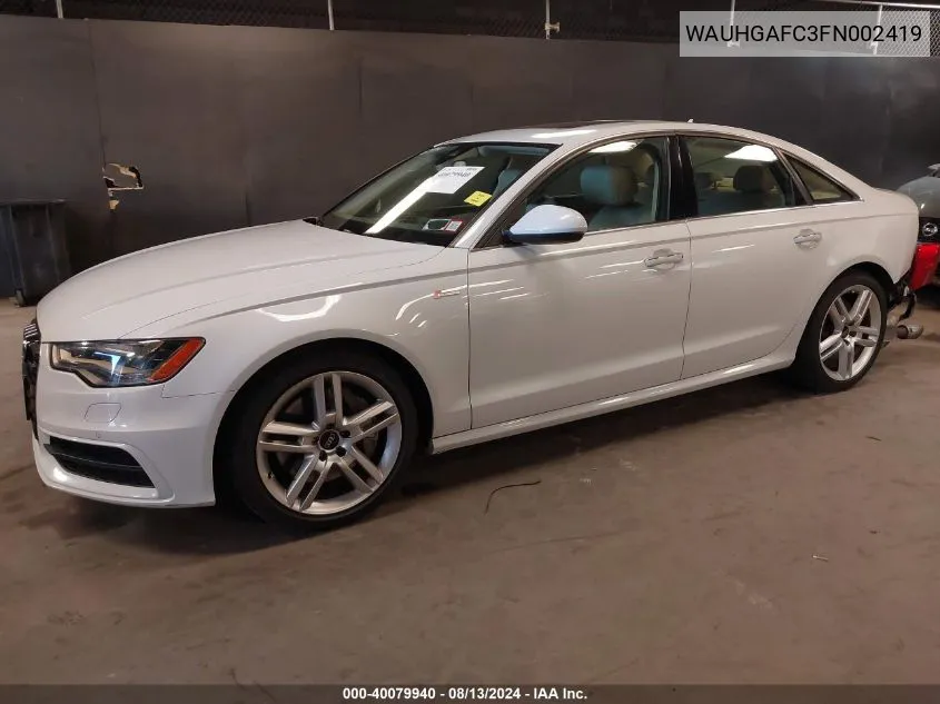 WAUHGAFC3FN002419 2015 Audi A6 3.0T Premium Plus