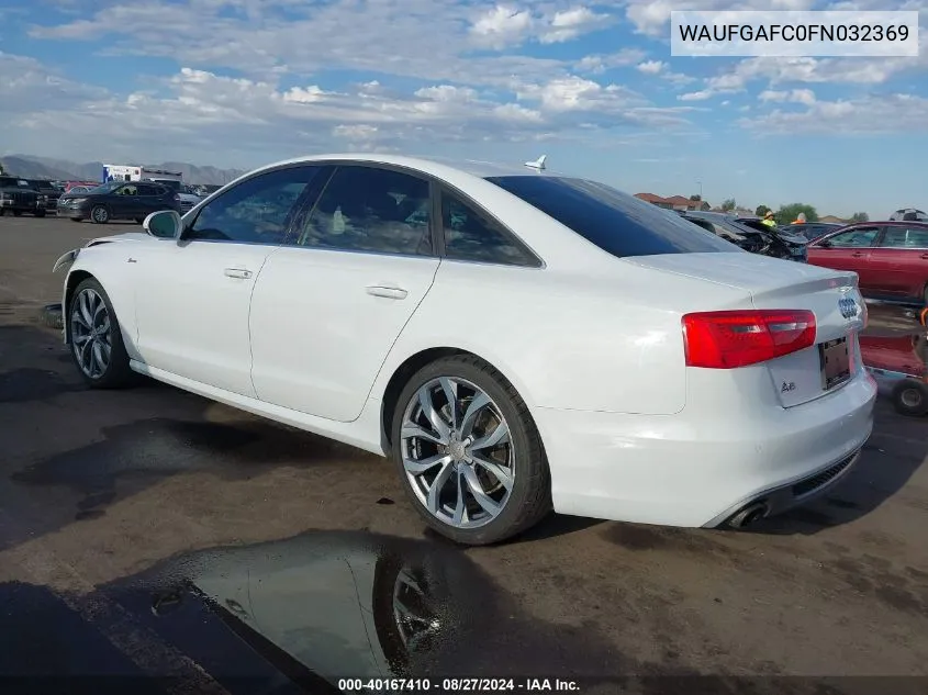 WAUFGAFC0FN032369 2015 Audi A6 3.0T Premium Plus