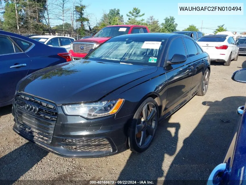 2015 Audi A6 3.0T Premium Plus VIN: WAUHGAFC2FN010494 Lot: 40168679