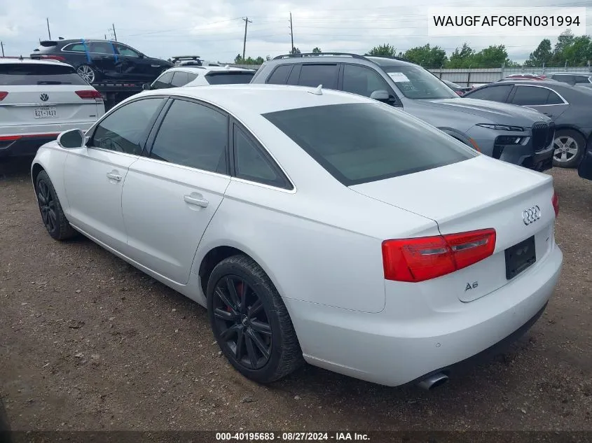 WAUGFAFC8FN031994 2015 Audi A6 2.0T Premium