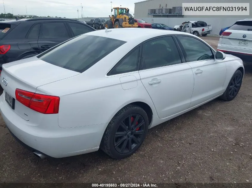 WAUGFAFC8FN031994 2015 Audi A6 2.0T Premium