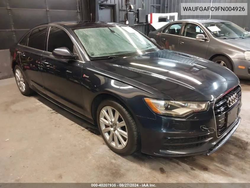 2015 Audi A6 3.0T Premium Plus VIN: WAUFGAFC9FN004926 Lot: 40207935