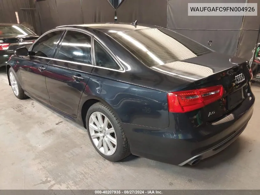 WAUFGAFC9FN004926 2015 Audi A6 3.0T Premium Plus