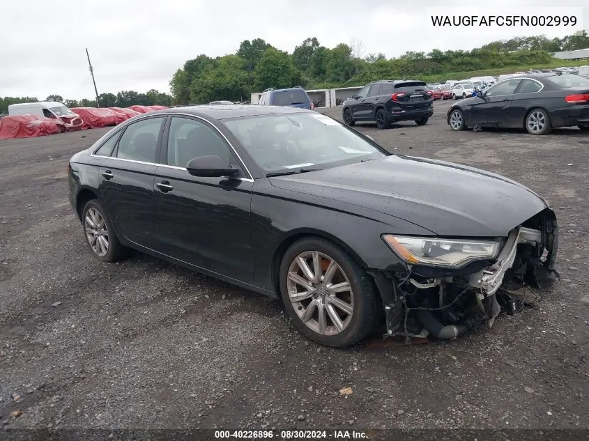 2015 Audi A6 2.0T Premium VIN: WAUGFAFC5FN002999 Lot: 40226896