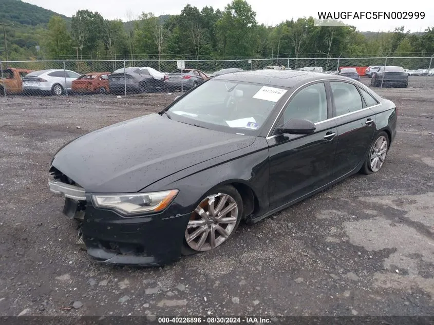 WAUGFAFC5FN002999 2015 Audi A6 2.0T Premium