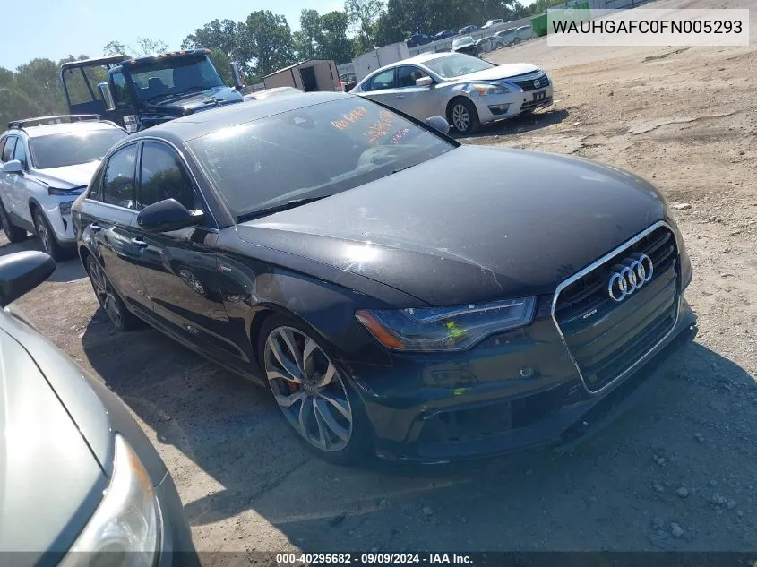 2015 Audi A6 3.0T Premium Plus VIN: WAUHGAFC0FN005293 Lot: 40295682