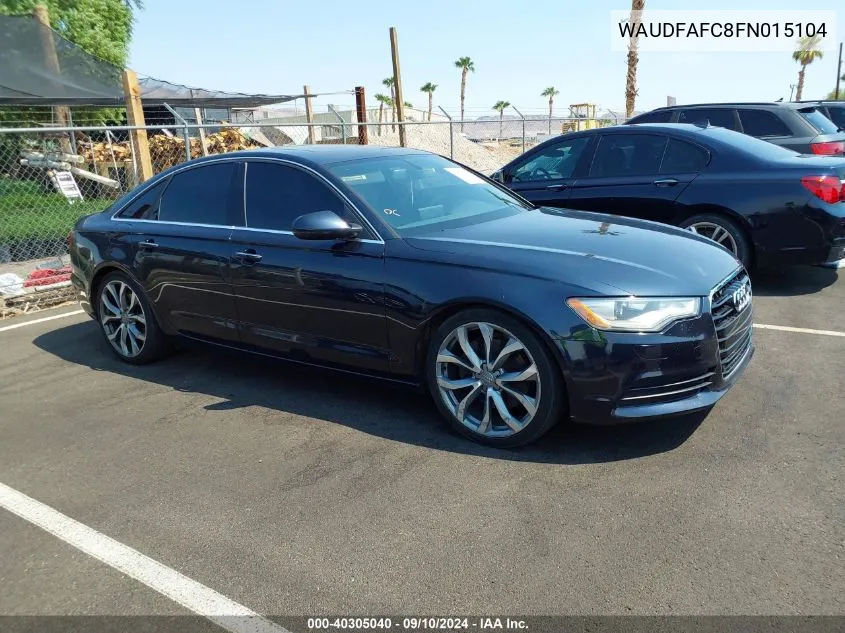 2015 Audi A6 2.0T Premium VIN: WAUDFAFC8FN015104 Lot: 40305040