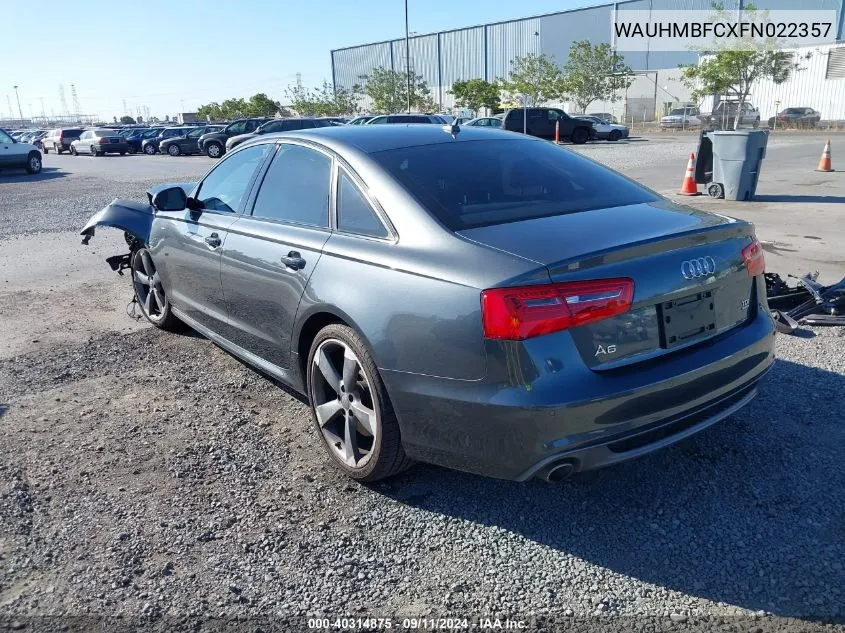 WAUHMBFCXFN022357 2015 Audi A6 Prestige