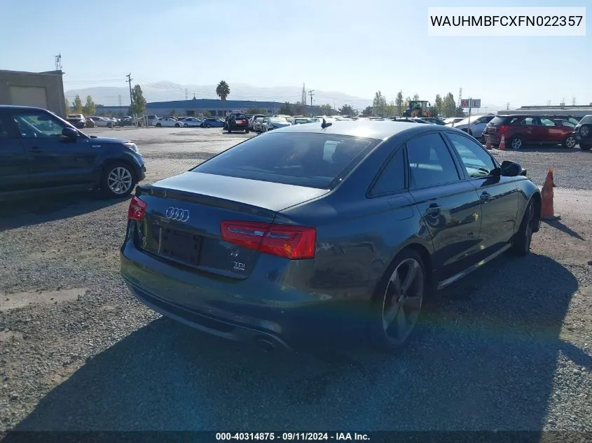 WAUHMBFCXFN022357 2015 Audi A6 Prestige