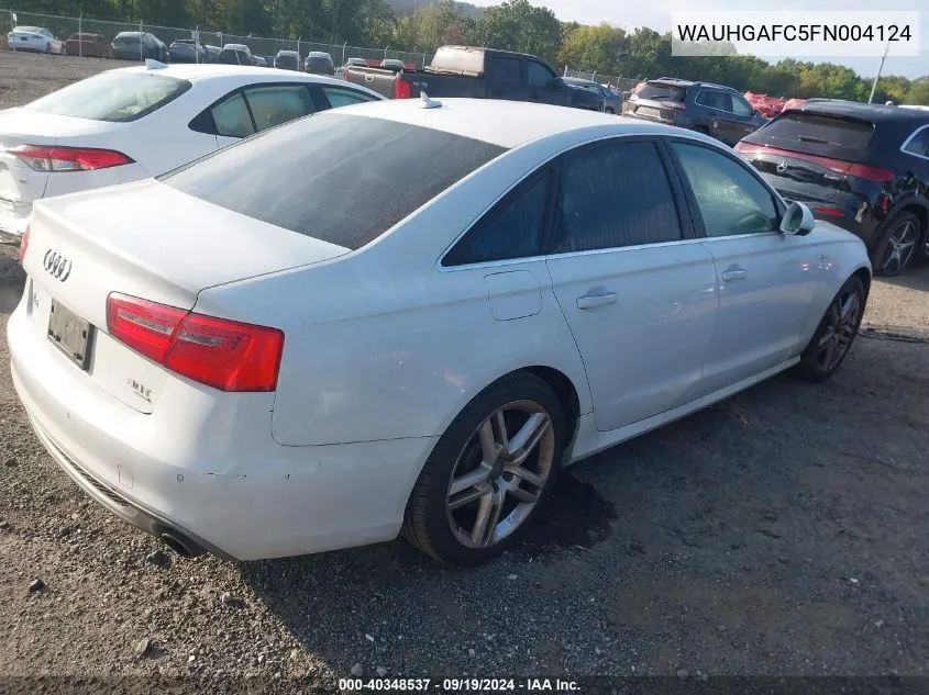 WAUHGAFC5FN004124 2015 Audi A6 3.0T Premium Plus