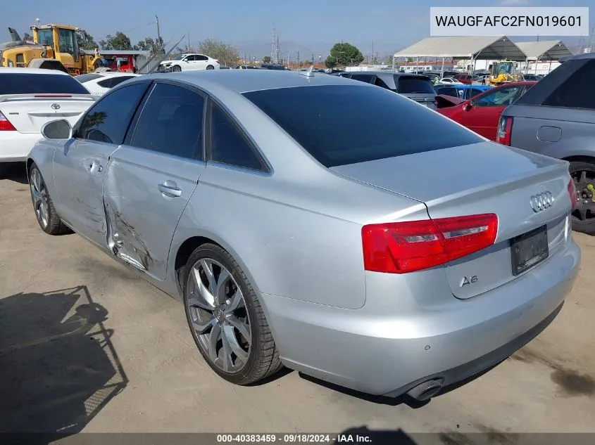 2015 Audi A6 2.0T Premium VIN: WAUGFAFC2FN019601 Lot: 40383459