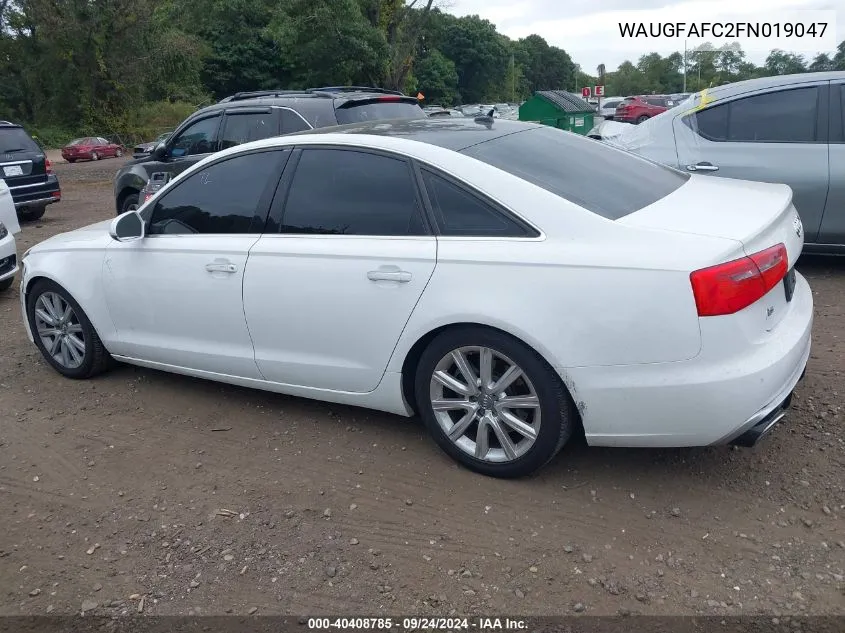 WAUGFAFC2FN019047 2015 Audi A6 Premium Plus