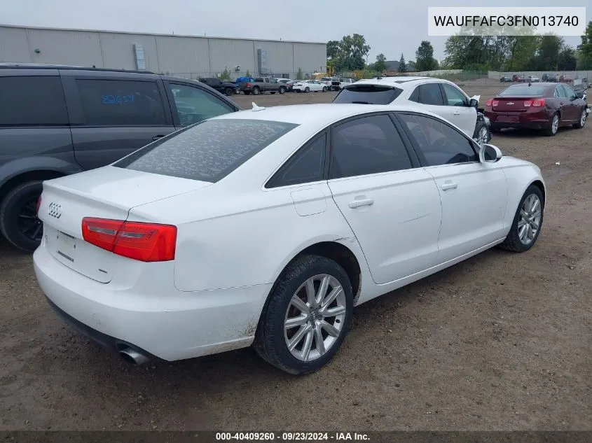 WAUFFAFC3FN013740 2015 Audi A6 2.0T Premium