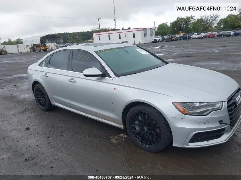 WAUFGAFC4FN011024 2015 Audi A6 3.0T Premium Plus