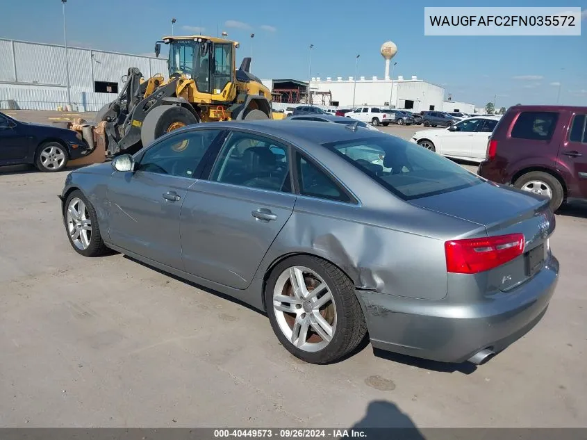 WAUGFAFC2FN035572 2015 Audi A6 2.0T Premium