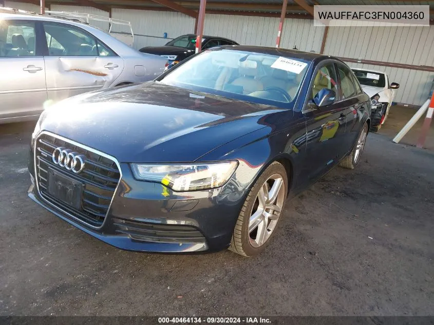 2015 Audi A6 Premium VIN: WAUFFAFC3FN004360 Lot: 40464134