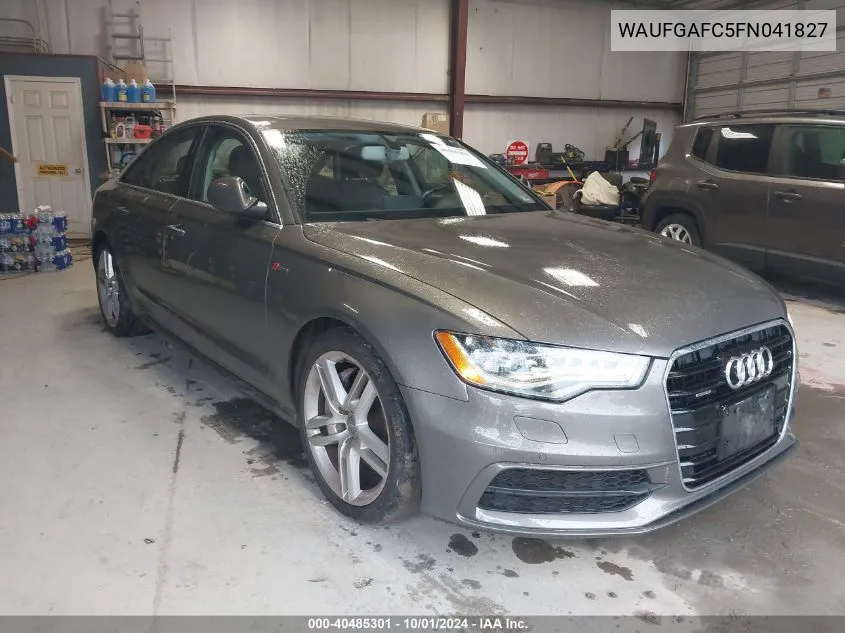 2015 Audi A6 3.0T Premium Plus VIN: WAUFGAFC5FN041827 Lot: 40485301