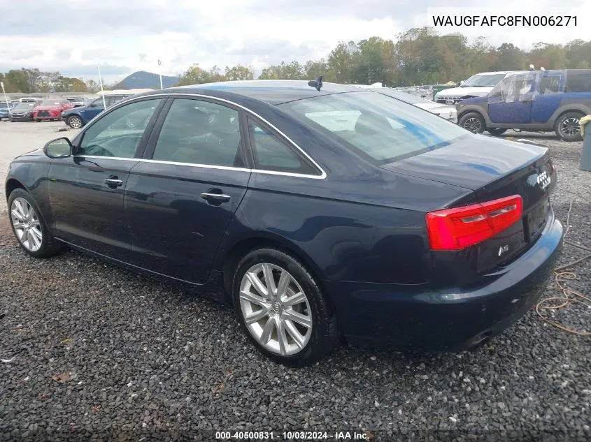 2015 Audi A6 2.0T Premium VIN: WAUGFAFC8FN006271 Lot: 40500831