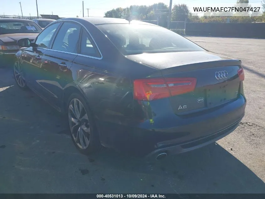 2015 Audi A6 Premium Plus VIN: WAUFMAFC7FN047427 Lot: 40531013