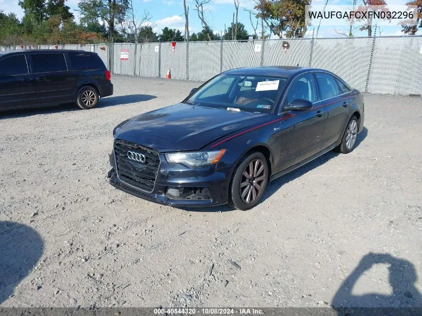 2015 Audi A6 3.0T Premium Plus VIN: WAUFGAFCXFN032296 Lot: 40544320