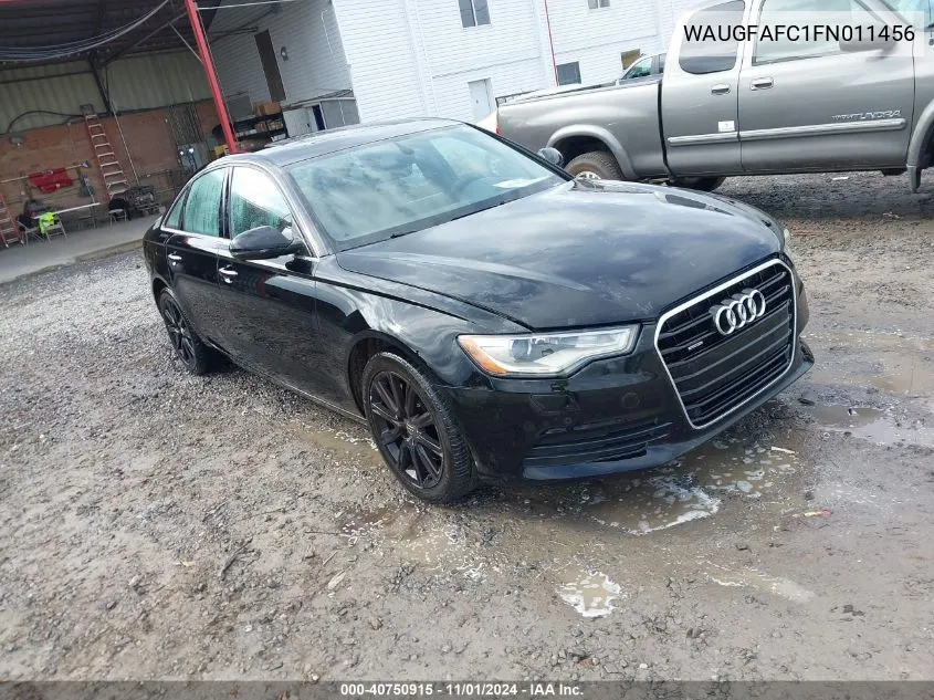 2015 Audi A6 2.0T Premium VIN: WAUGFAFC1FN011456 Lot: 40750915