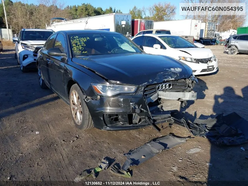 2016 Audi A6 VIN: WAUFFAFC6GN054395 Lot: 12130652