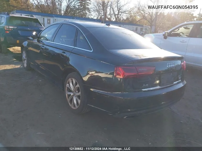 2016 Audi A6 VIN: WAUFFAFC6GN054395 Lot: 12130652