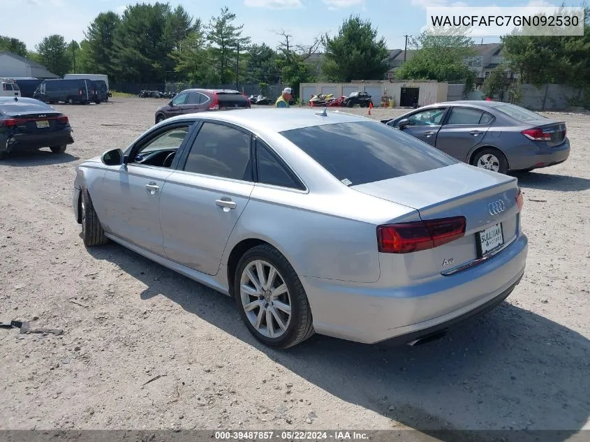 WAUCFAFC7GN092530 2016 Audi A6 2.0T Premium