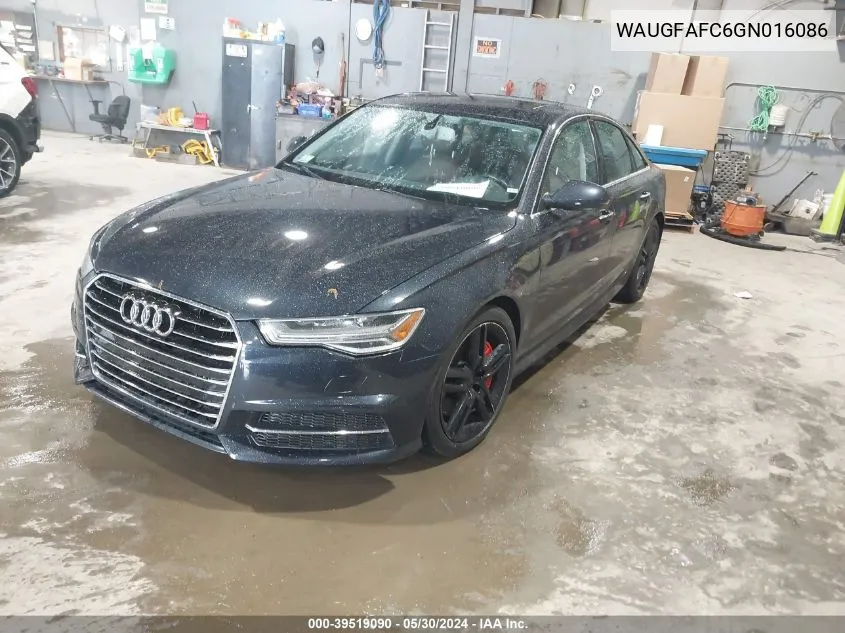 WAUGFAFC6GN016086 2016 Audi A6 2.0T Premium Plus