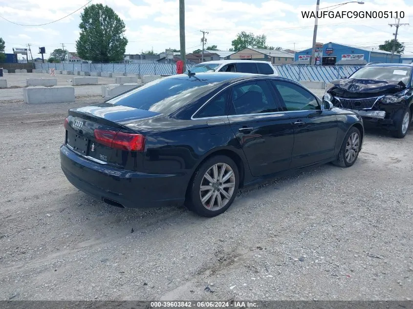 WAUFGAFC9GN005110 2016 Audi A6 3.0T Premium Plus