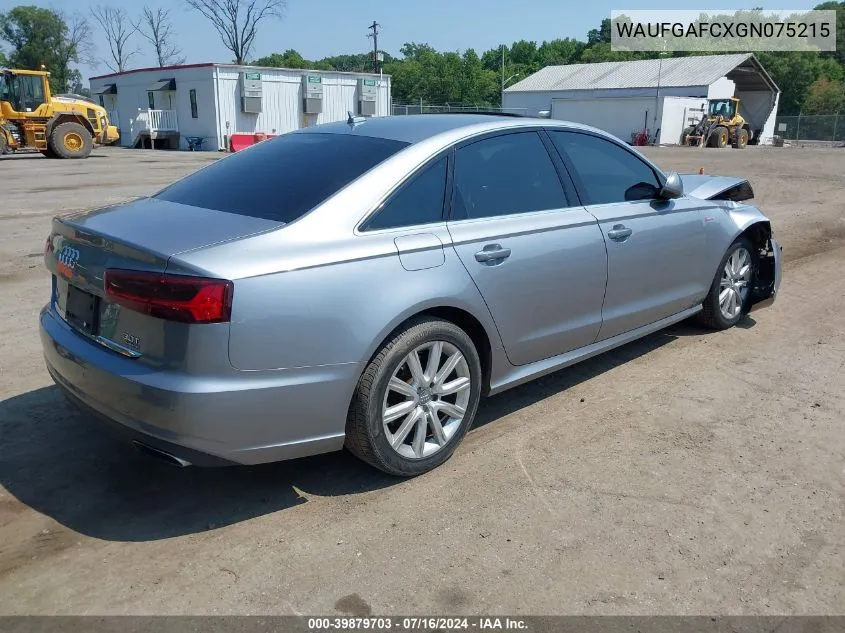 WAUFGAFCXGN075215 2016 Audi A6 3.0T Premium Plus