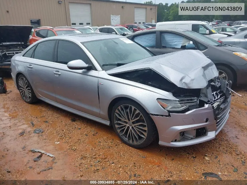 WAUGFAFC1GN043809 2016 Audi A6 2.0T Premium Plus