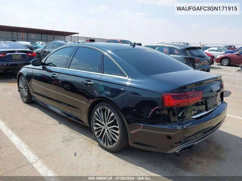 WAUFGAFC3GN171915 2016 Audi A6 3.0T Premium Plus