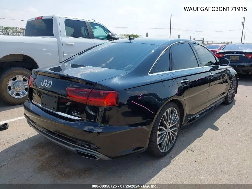 WAUFGAFC3GN171915 2016 Audi A6 3.0T Premium Plus