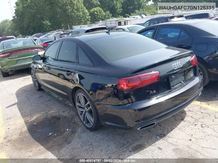 WAUHGAFC7GN125335 2016 Audi A6 3.0T Premium Plus