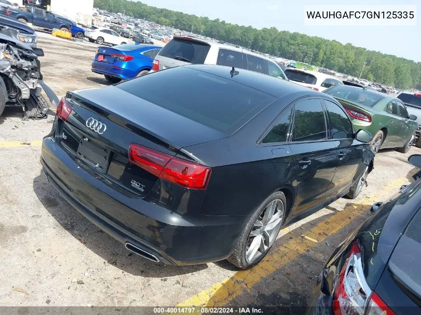 WAUHGAFC7GN125335 2016 Audi A6 3.0T Premium Plus