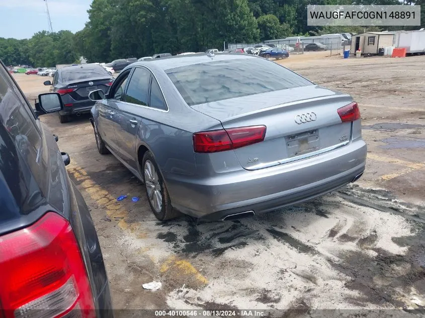 WAUGFAFC0GN148891 2016 Audi A6 2.0T Premium Plus