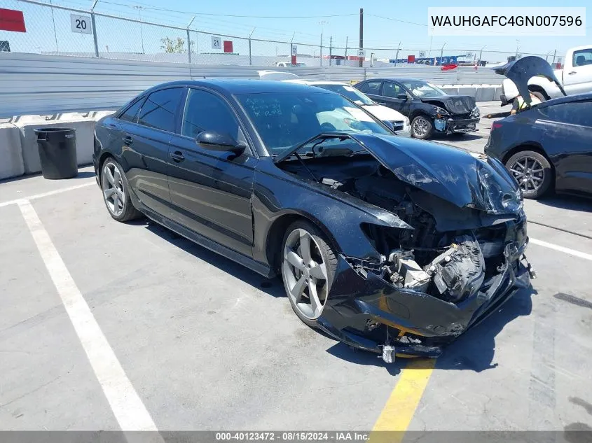 2016 Audi A6 3.0T Premium Plus VIN: WAUHGAFC4GN007596 Lot: 40123472