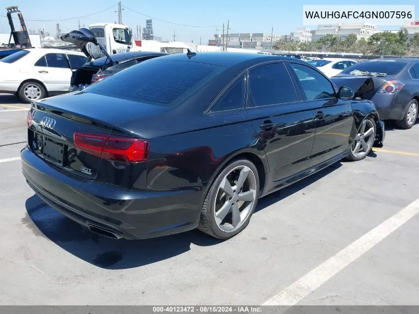 WAUHGAFC4GN007596 2016 Audi A6 3.0T Premium Plus